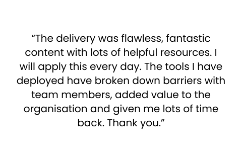 ILM Level 5 Testimonial Quote
